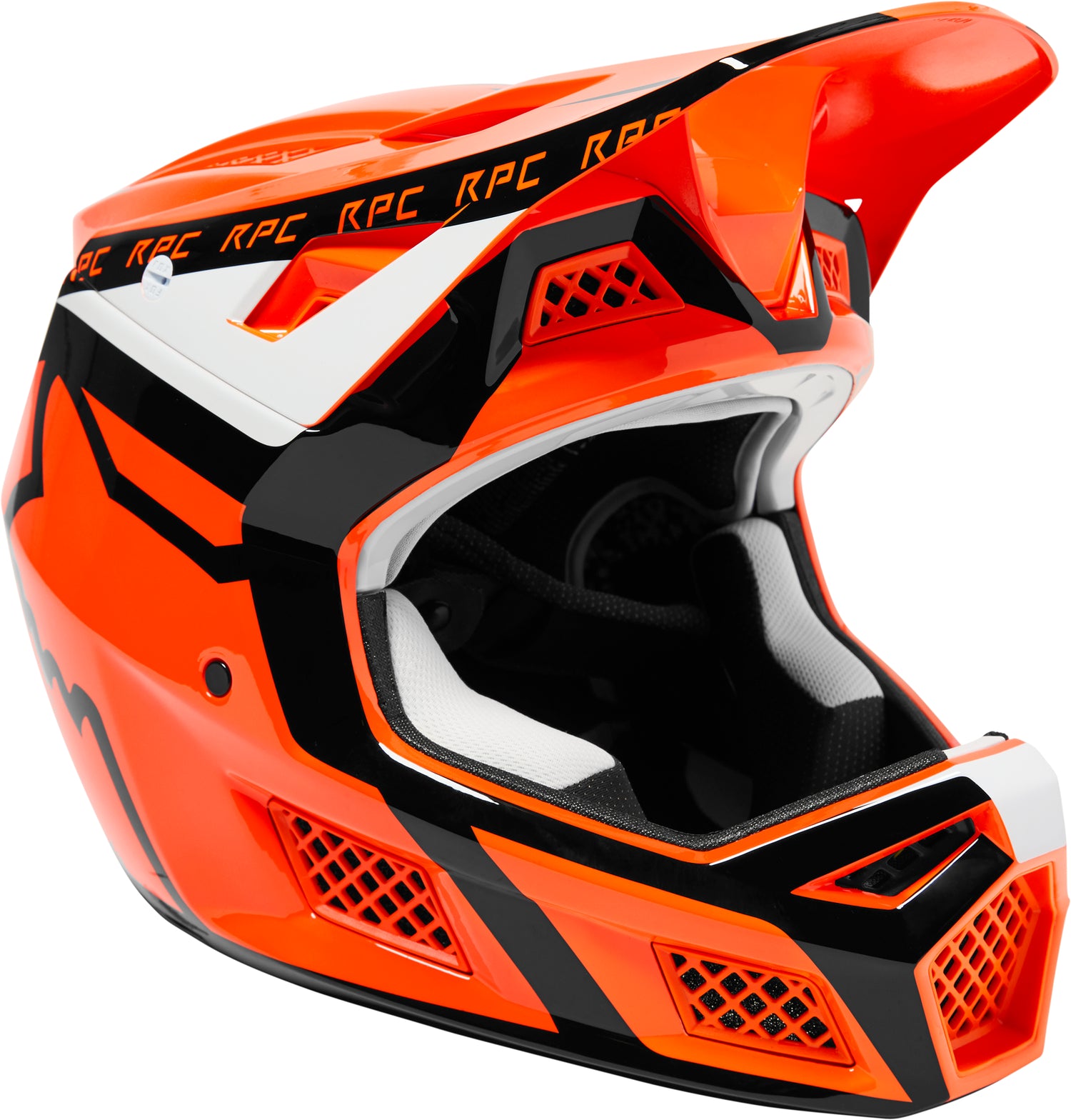 fluorescent orange motorcycle helmet Rampage Pro Carbon Mips Helmet Dvide CE-CPSC Fluorescent Orange