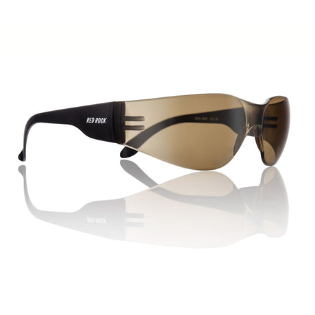 Brille schwarz - Gläser braun