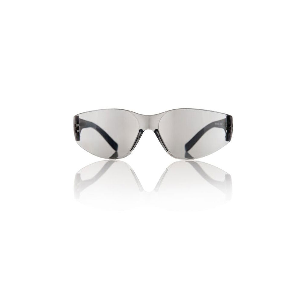 Brille schwarz - Gläser transparent verspiegelt