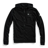 Pile tecnico con cappuccio Regent Full-Zip - Nero