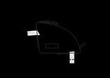 Rear Top Tube Bag Oberrohrtasche - schwarz