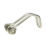 Edelstahl Gabelkronen-Halter gebogen - Silber