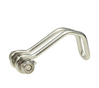 Edelstahl Gabelkronen-Halter gebogen - Silber