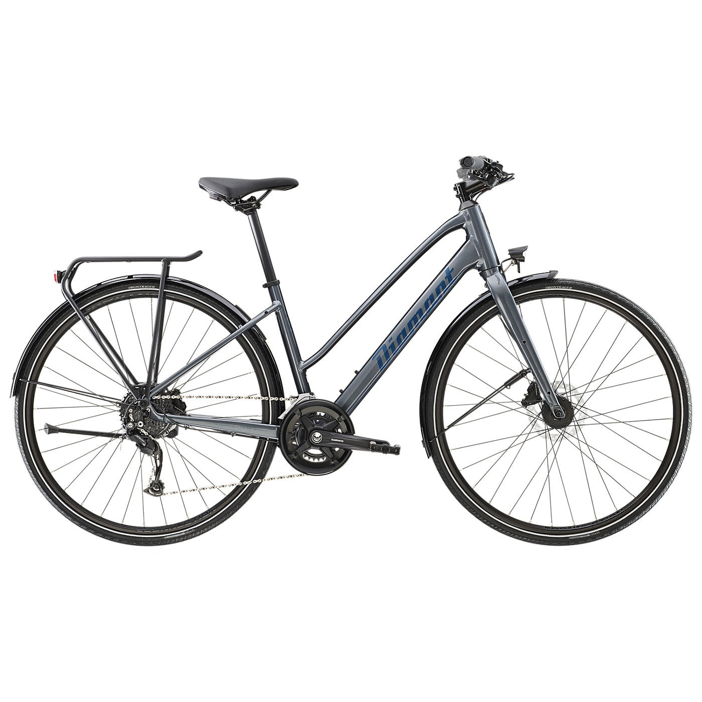 Diamant Rad Trekkingrad Rubin Damen Magnetitgrau Metallic L