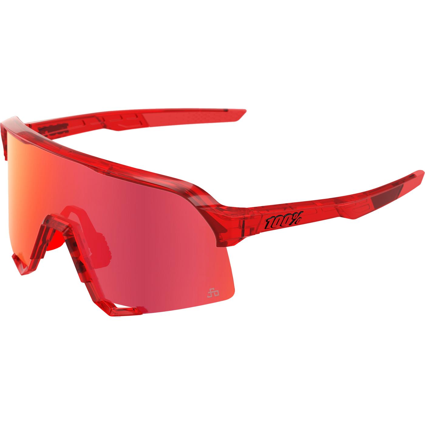 ワンハンドレッド 100% S3 Peter Sagan HiPER Red S3 - Peter Sagan LE - Translucent Red - HiPER Mirror Lens