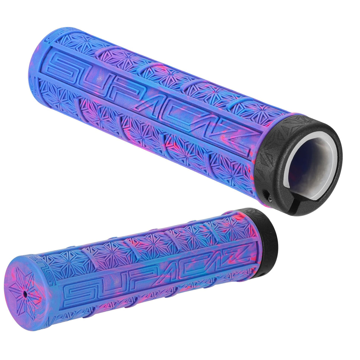 Grizips + Star Fade Ringz, Splash - Neon Pink/Neon Blue