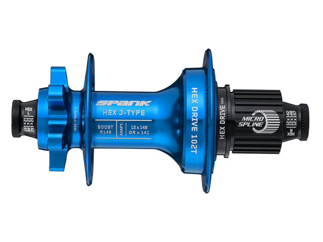 Spank HEX J-Type Boost R148 XD Hub, 102T, 32H rear hub - blue