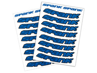 Spank Rim Stickies, Rim Decal Kits - blue