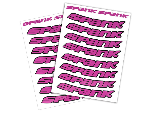 Spank Rim Stickies, Rim Decal Kits - pink