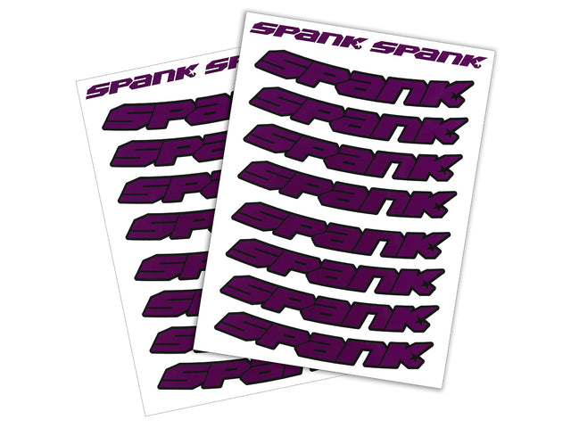 Spank Rim Stickies, Rim Decal Kits - purple