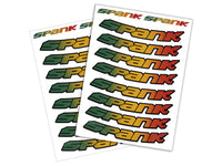 Spank Rim Stickies, Rim Decal Kits - Rasta