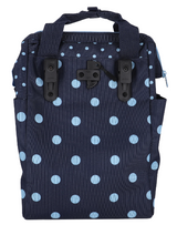 KLICKfix Gepäckträgertasche Roomy GT 12L - mixed dots blue
