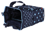 KLICKfix Gepäckträgertasche Roomy GT 12L - mixed dots blue