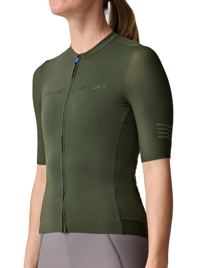 Women's Evade Pro Base Jersey Bronze Green