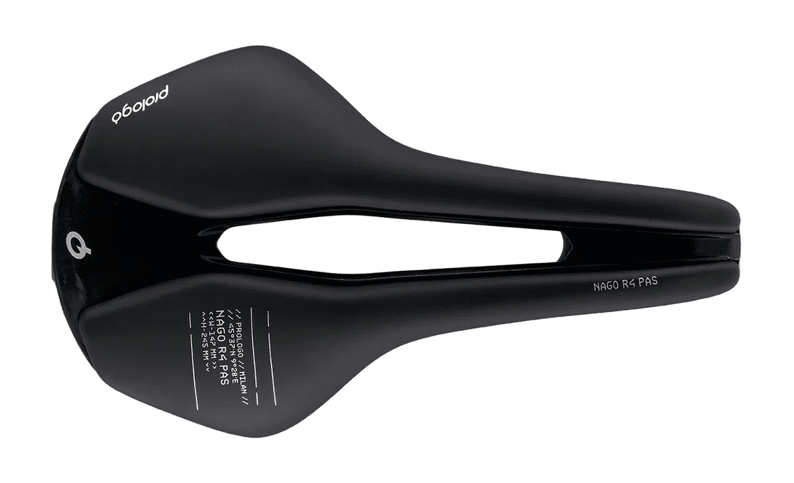 Saddle Nago R4 PAS, 245x147mm, Tirox - black 