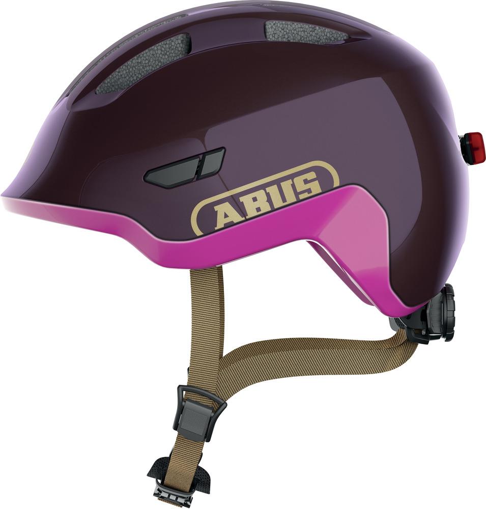 Abus Fahrradhelm Smiley 3.0 ACE LED royal purple shiny