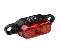 LED rear light for luggage rack mounting-black 