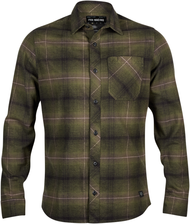 Source Flannel - Olive Green