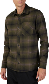 Source Flannel - Olive Green