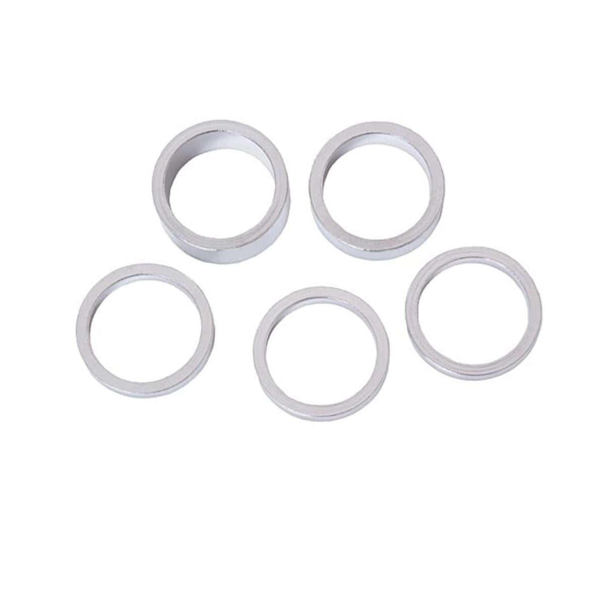 Steuersatz Spacerset 5-teilig - 1 Zoll - Silber