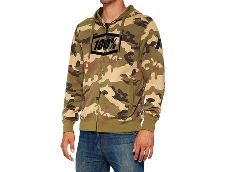 Syndicate full-zip Hoody - camo black/green