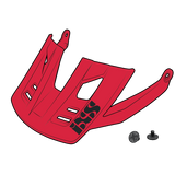 Visor + Pins Trigger FF - fluor red