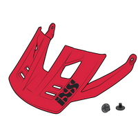 Visor + Pins Trigger FF - fluor red