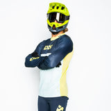 Trigger X Langarm Trikot - Blau/Gelb