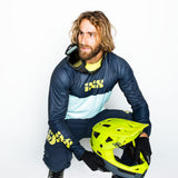 Trigger X Langarm Trikot - Blau/Gelb