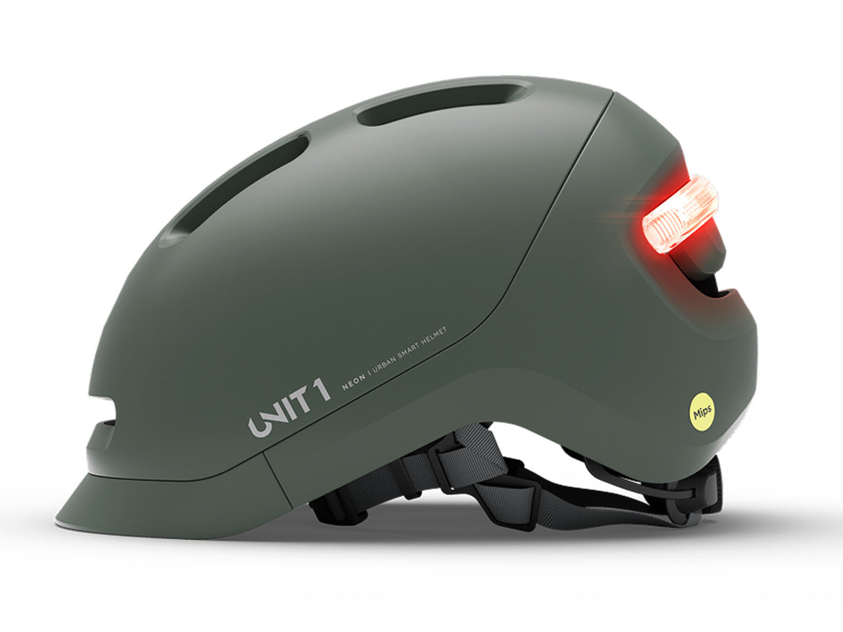 NEON Mips Smart Helmet - Pine Green