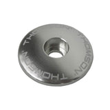 Top Cap Vorbau-Abschlusskappe - silber