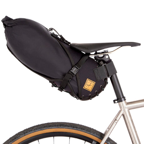 Satteltasche mit Drybag - 14 L - schwarz