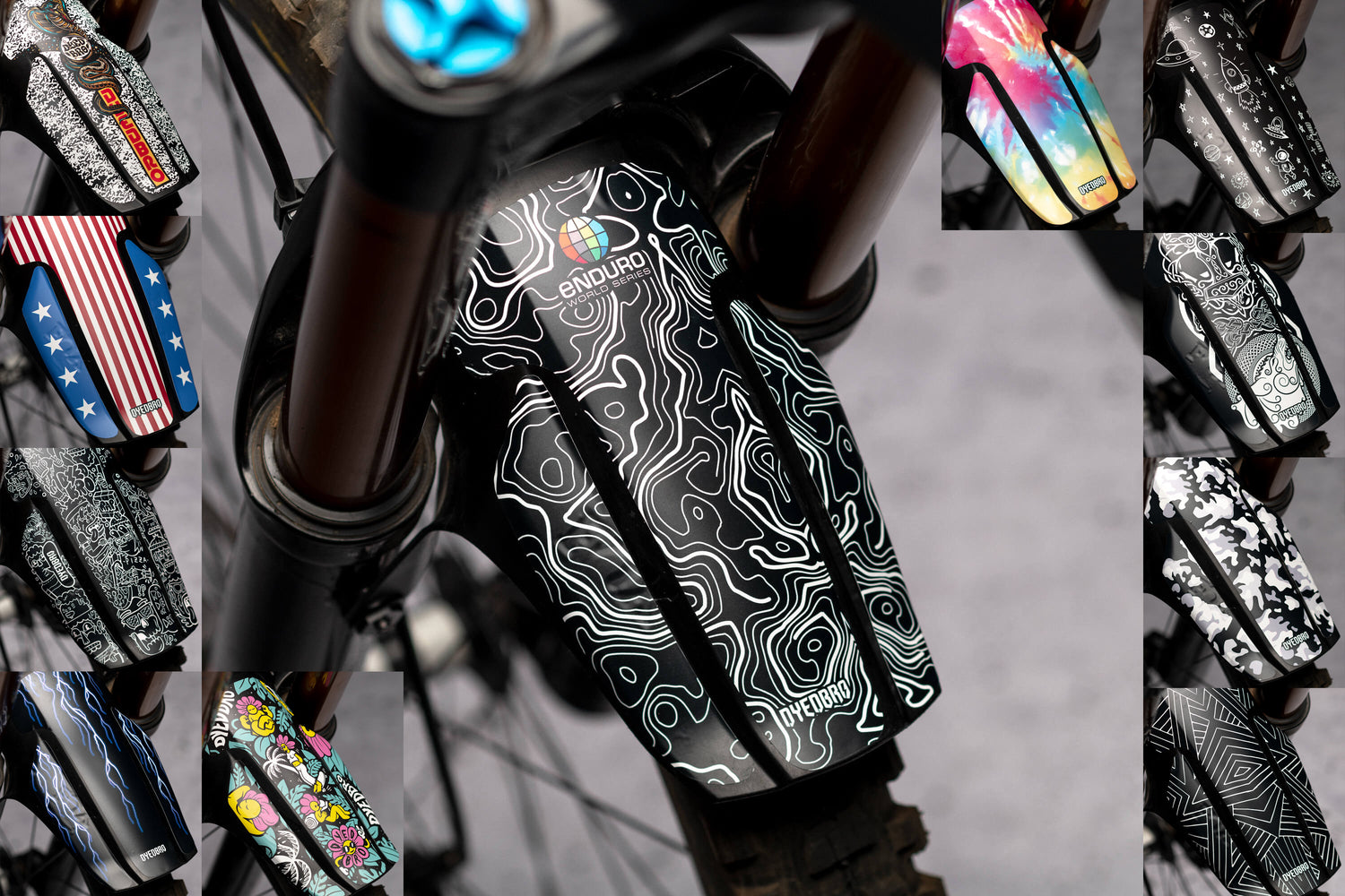 DyedBro Bike mudguard accessory Bike mudguard accessory Mud Guard Decals FOX 36-38 STD Stay Free Stay Free Stay Free
