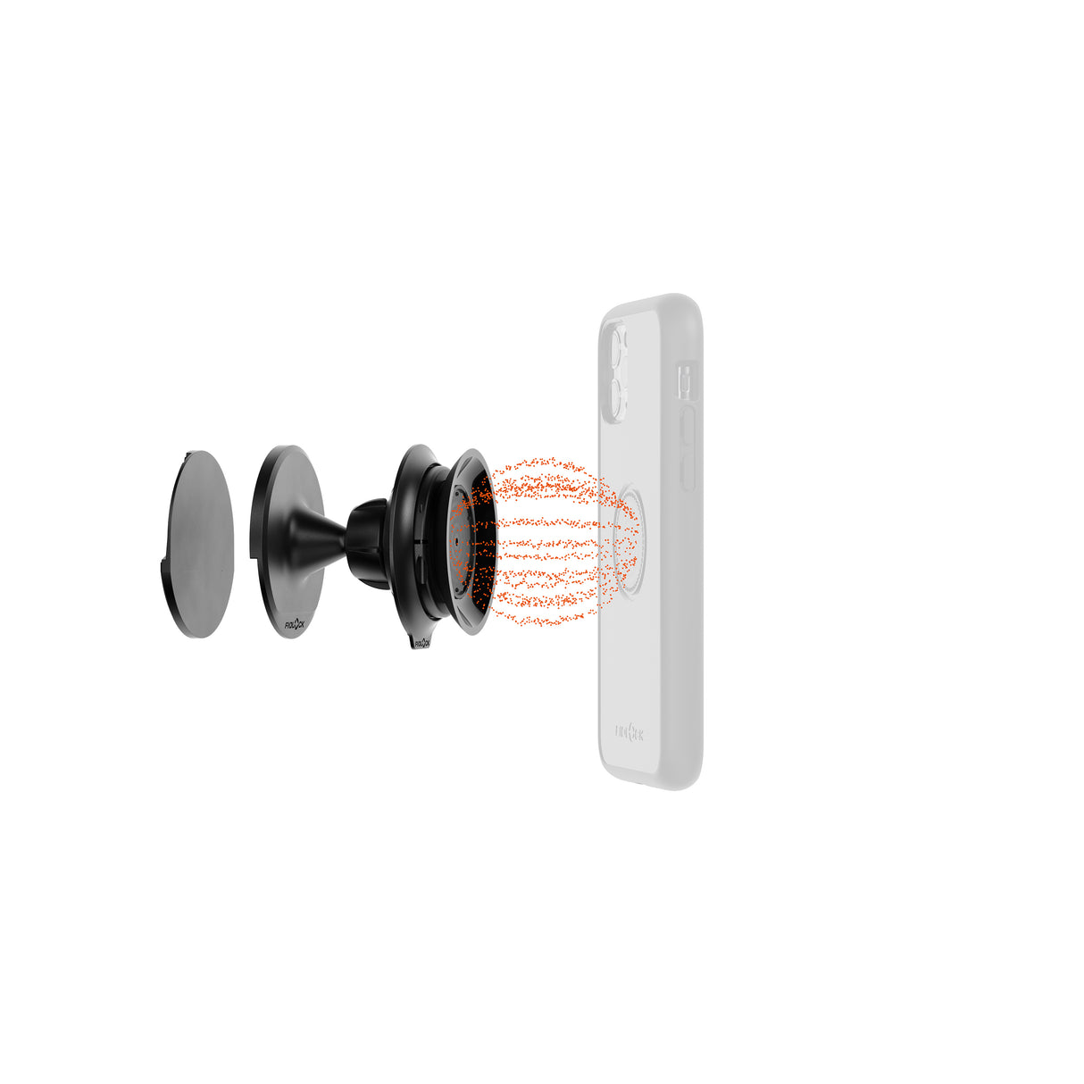 VACUUM WALL BASE - black