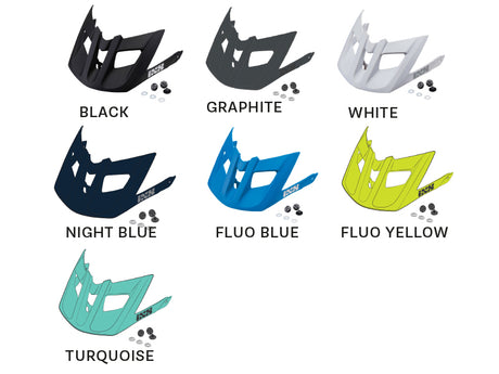 Visor + Pins Trail EVO XS - turquoise - XS