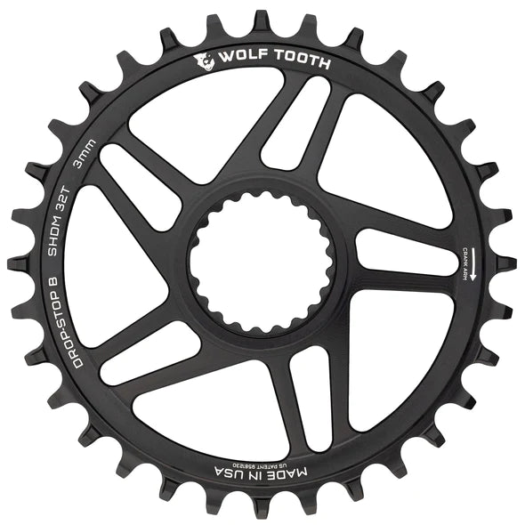 Shimano Direct Mount Kettenblatt, Boost 52mm/Offset 3mm Drop Stop B - black
