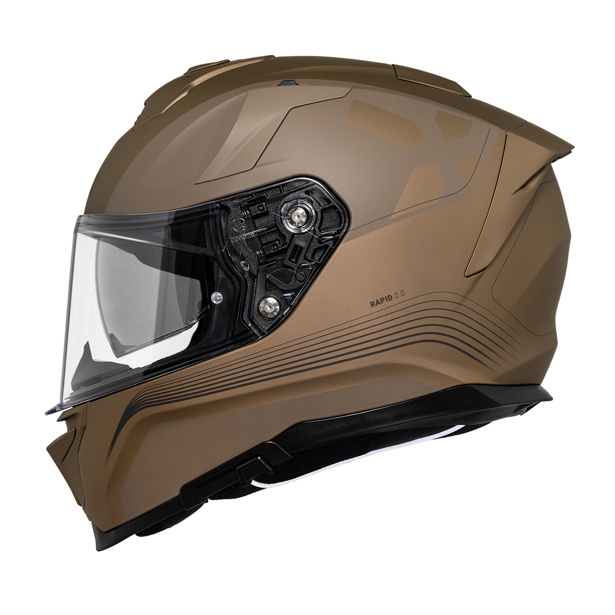 Rapid 2.0 Graphic Integralhelm - matt braun-grau