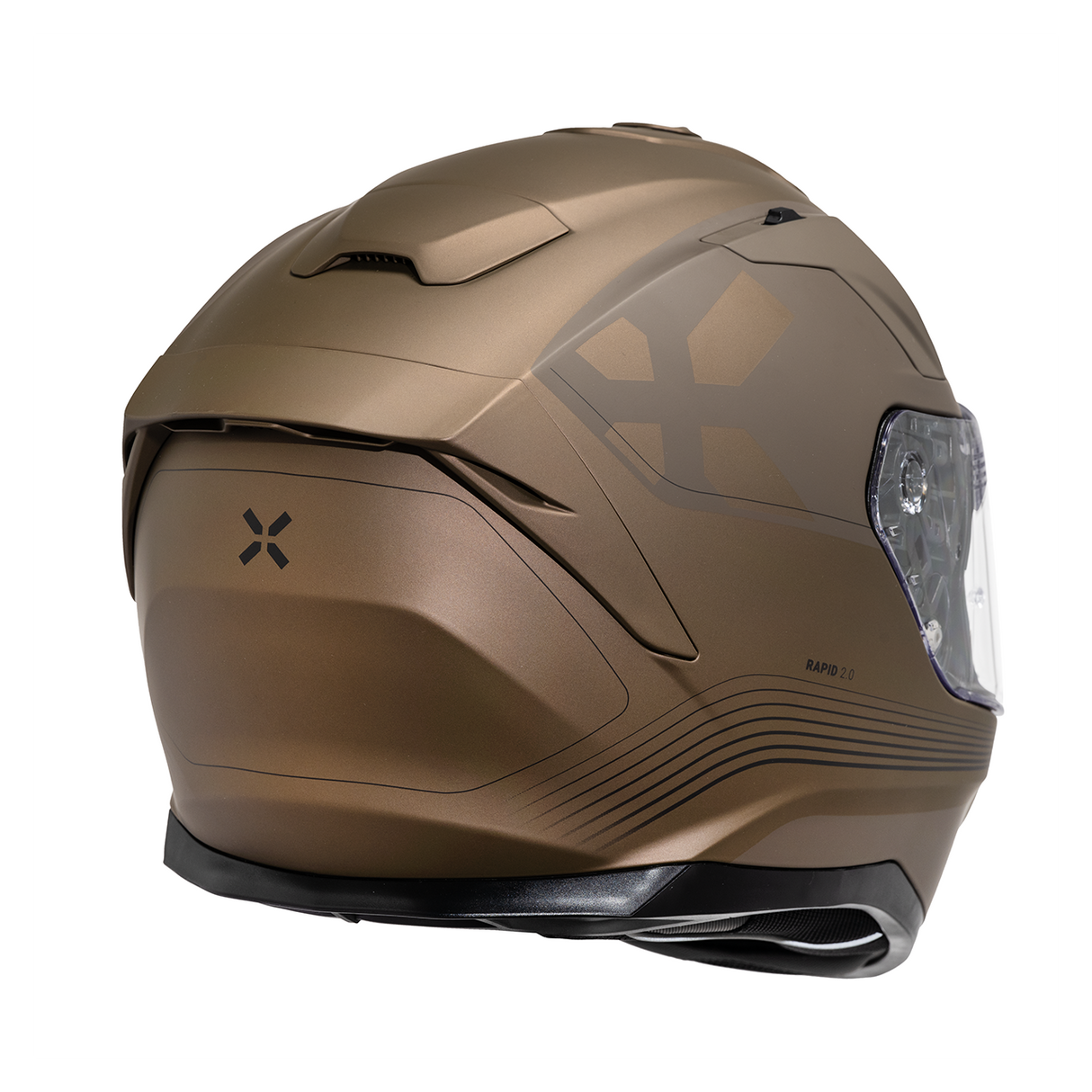 Rapid 2.0 Graphic Integralhelm - matt braun-grau