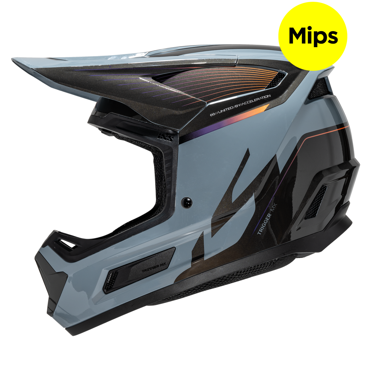 Trigger MX 1.0 Graphic MIPS Integralhelm - grau-schwarz