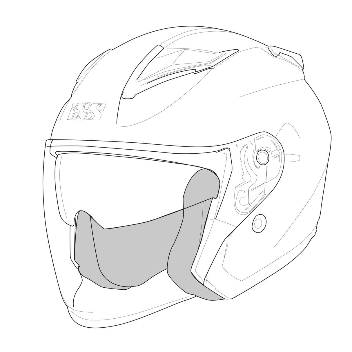Wangenpolster iXS868 SV