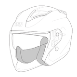 Wangenpolster iXS868 SV