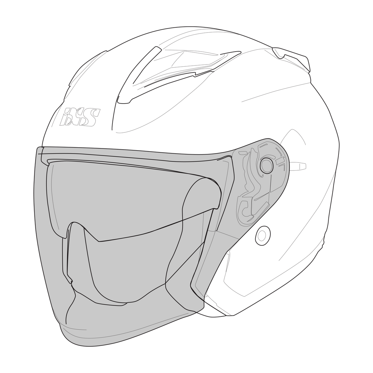 Visier iXS868 dunkel SV