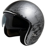 Casque jet iXS77 2.5 mat argent-noir