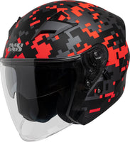 Jet helmet iXS99 2.0 - black matte-red 