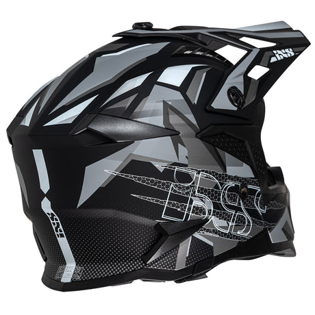 Motocross Helm iXS363 2.0 schwarz matt-anthrazit-weiss