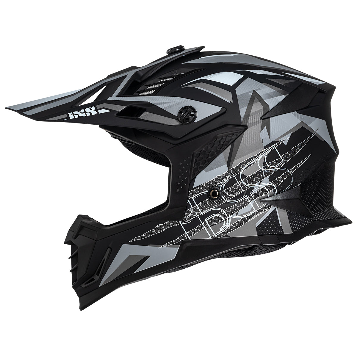 Motocross Helm iXS363 2.0 schwarz matt-anthrazit-weiss