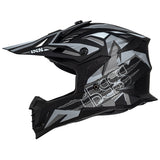 Motocross Helm iXS363 2.0 schwarz matt-anthrazit-weiss