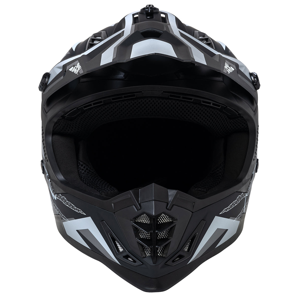 Motocross Helm iXS363 2.0 schwarz matt-anthrazit-weiss