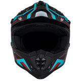 Motocross Helm iXS363 2.0 schwarz matt-petrol-rot