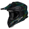 Casque de motocross iXS189FG 2.0 noir mat-jaune néon